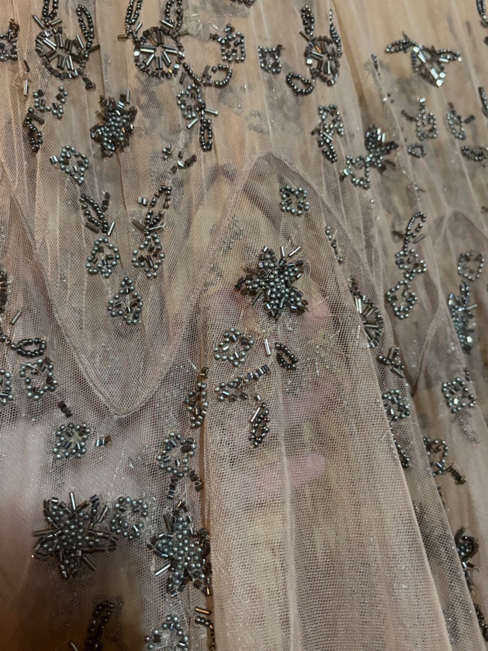 Free People Annabelle Sheer Maxi Embellished Dress L - Picture 12 of 13